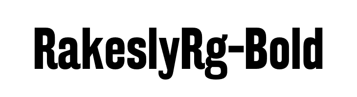 RakeslyRg-Bold  免费字体下载
