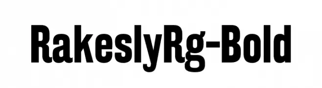 RakeslyRg-Bold  免费字体下载