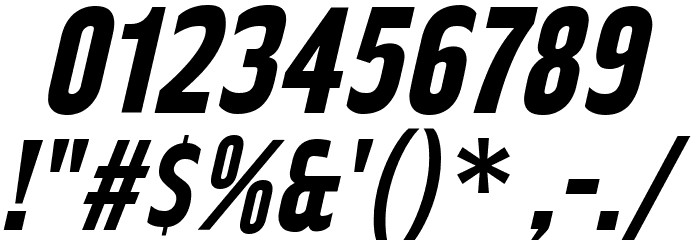 RakeslyRg-BoldItalic Font OTHER CHARS
