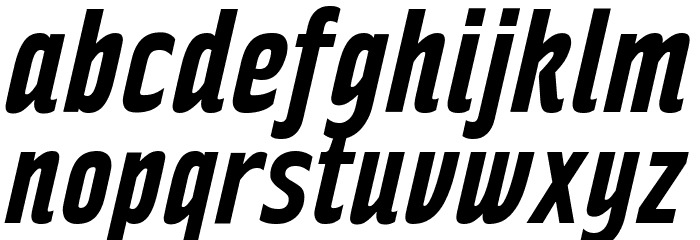 RakeslyRg-BoldItalic Font LOWERCASE