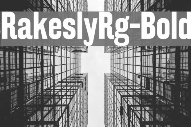 RakeslyRg-Bold Font examples