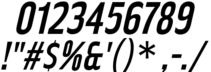 RakeslyRg-Italic Font OTHER CHARS