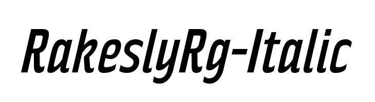 RakeslyRg-Italic  Fuentes Gratis Descargar