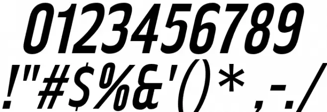 RakeslyRg-Italic Font OTHER CHARS