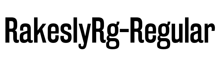 RakeslyRg-Regular  नि: शुल्क फ़ॉन्ट्स डाउनलोड