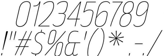RakeslyUl-Italic Font OTHER CHARS