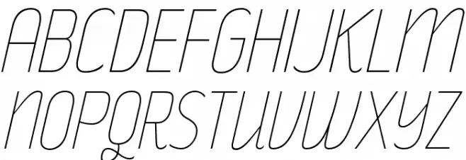 RakeslyUl-Italic Polices MAJUSCULES
