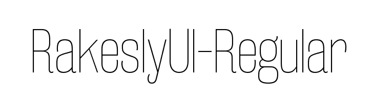 RakeslyUl-Regular Font
