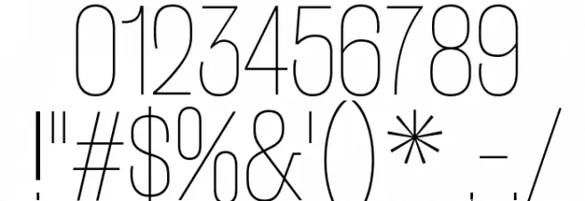 RakeslyUl-Regular Font OTHER CHARS