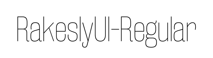 RakeslyUl-Regular  لخطوط تنزيل