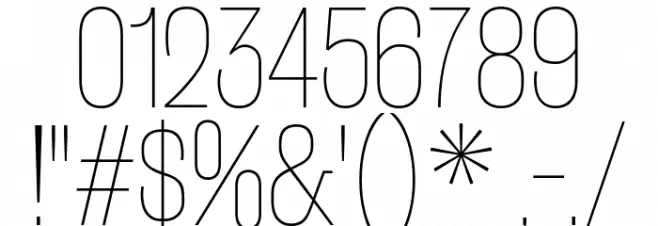 RakeslyUl-Regular Font OTHER CHARS