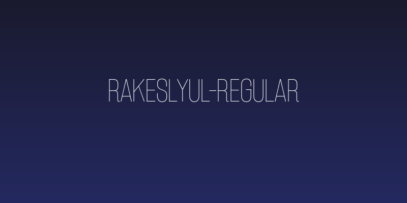 RakeslyUl-Regular Social Header