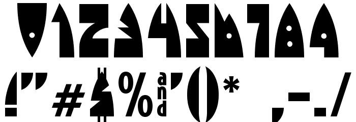 Raketta From Mars フォント その他の文字