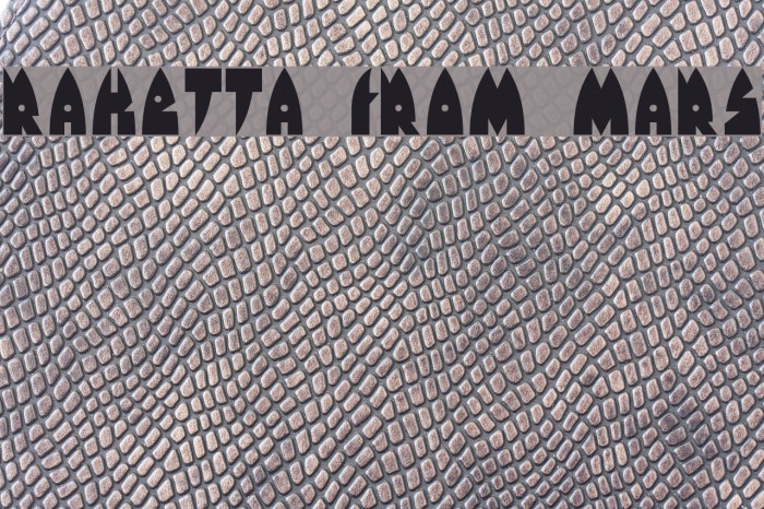 Raketta From Mars フォント examples