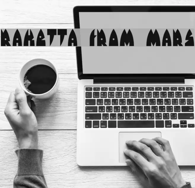 Raketta From Mars Font examples