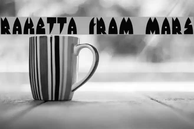 Raketta From Mars Font examples