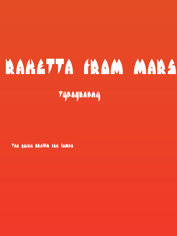 Raketta From Mars Poster