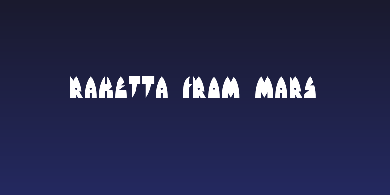 Raketta From Mars Social Header