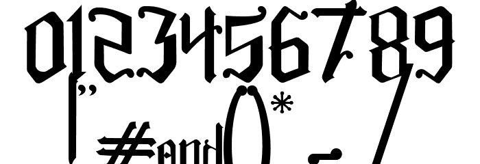 Rakitikar Regular Font OTHER CHARS