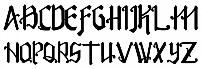 Rakitikar Regular Schriftart Groß