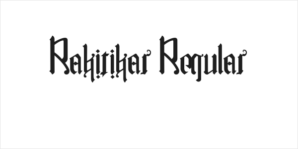 Rakitikar Regular Logo