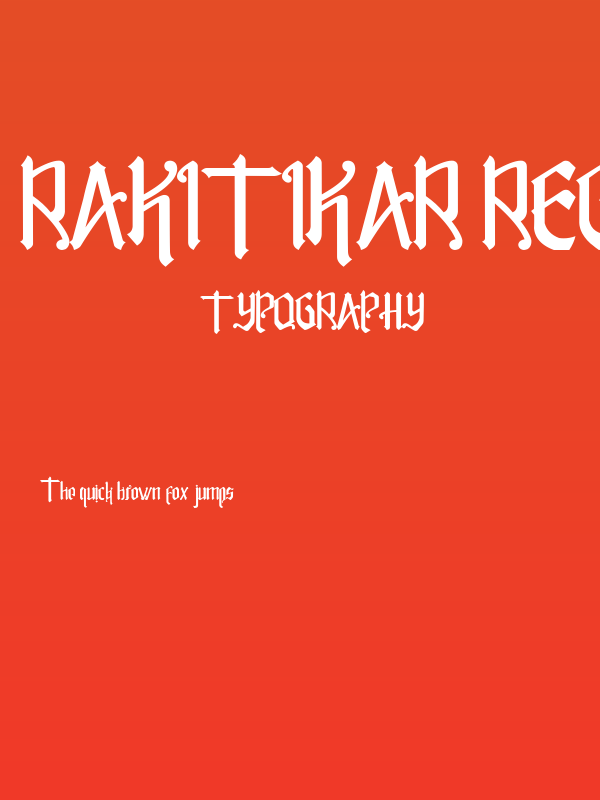 Rakitikar Regular Poster