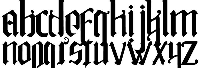 Rakitikar Regular Font LOWERCASE