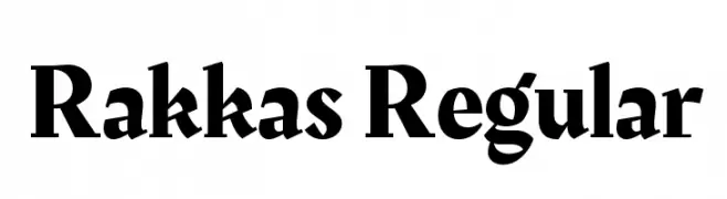 Rakkas Regular  les polices de caractères gratuit tlcharger