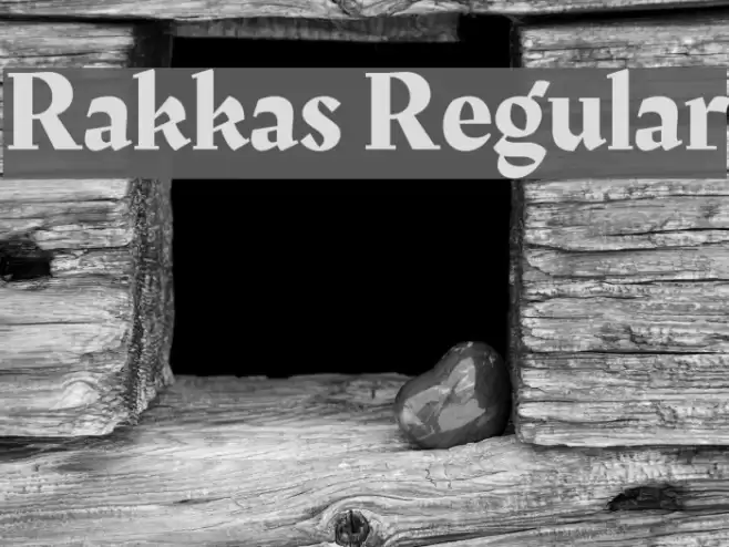 Rakkas Regular Font examples