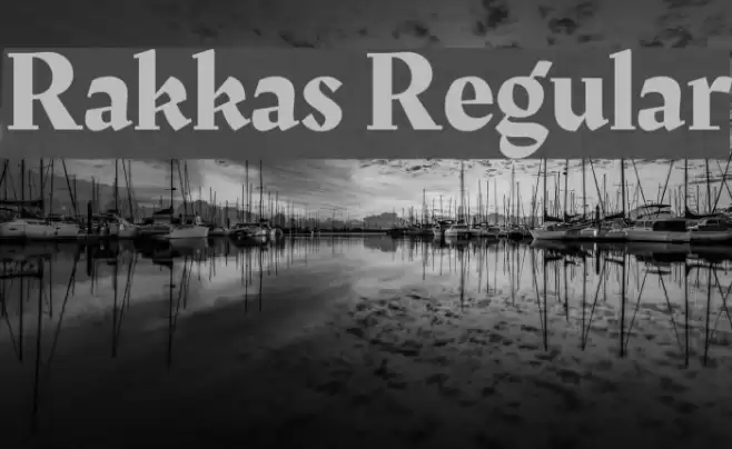 Rakkas Regular Font examples