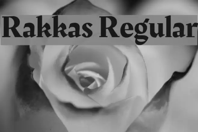 Rakkas Regular Font examples