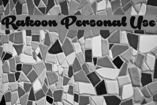 Rakoon Personal Use Font examples
