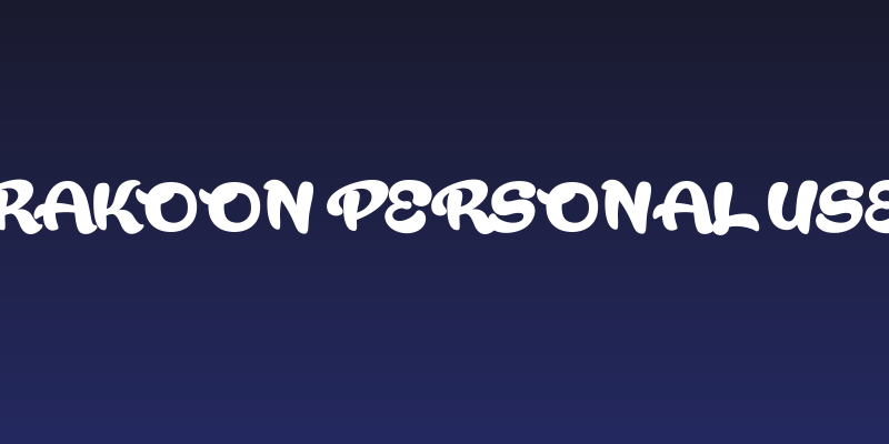 Rakoon Personal Use Social Header