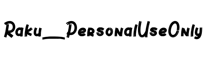 Raku_PersonalUseOnly  免费字体下载