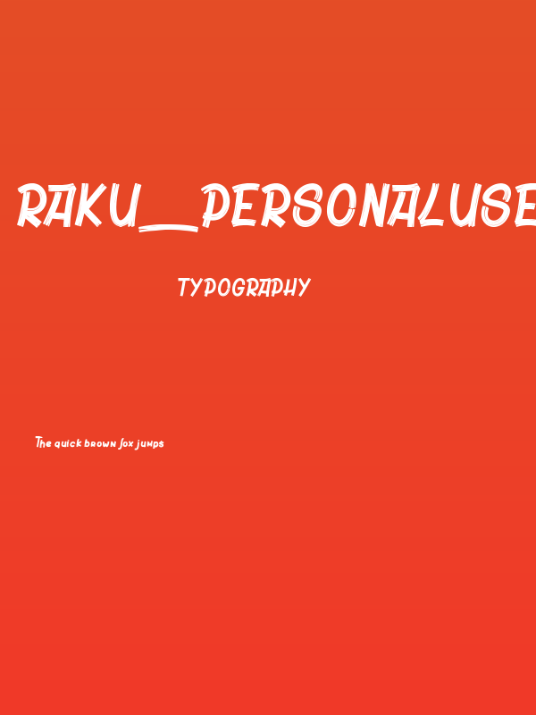 Raku_PersonalUseOnly Poster