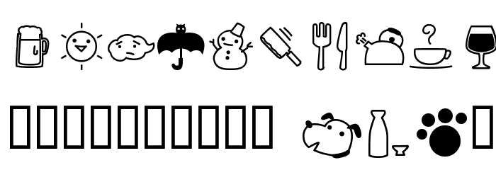 Rakugaki Font OTHER CHARS