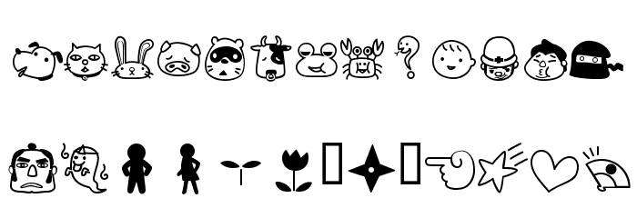 Rakugaki Font LOWERCASE
