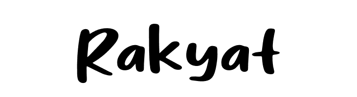 Rakyat  フリーフォントのダウンロード