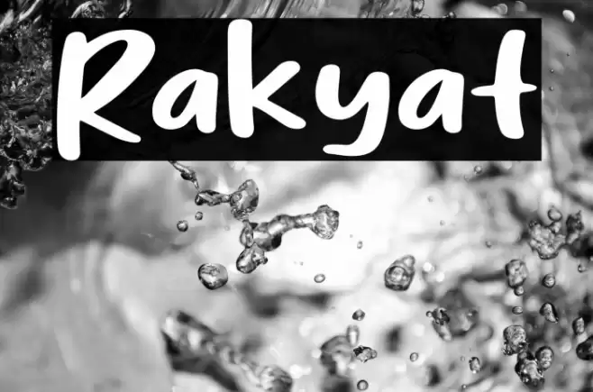 Rakyat Font examples