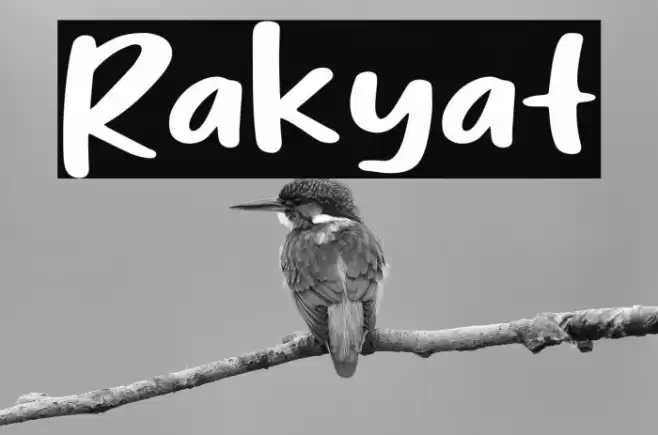 Rakyat Font examples