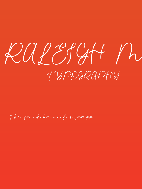 Raleigh Modesto Poster