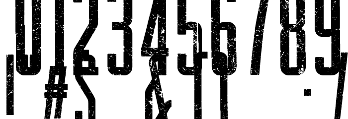 Raleigh Rock Font OTHER CHARS