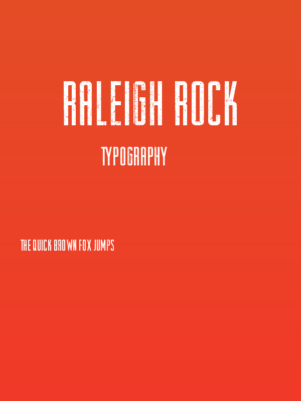 Raleigh Rock Poster
