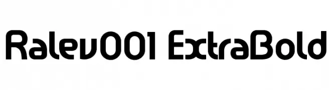 Ralev001 ExtraBold  Descarca Fonturi Gratis
