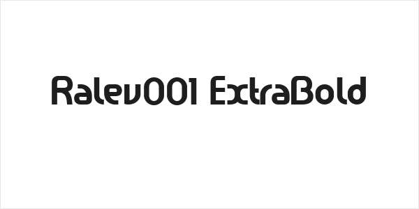 Ralev001 ExtraBold Logo