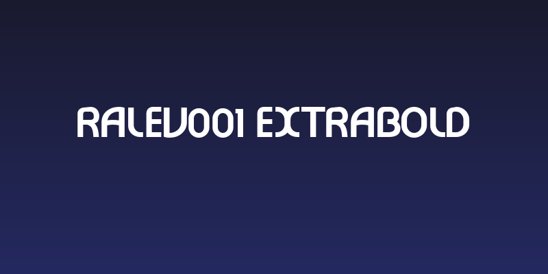 Ralev001 ExtraBold Social Header