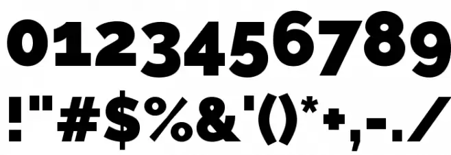 Raleway Black Font OTHER CHARS