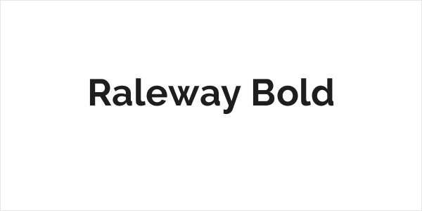 Raleway Bold Logo