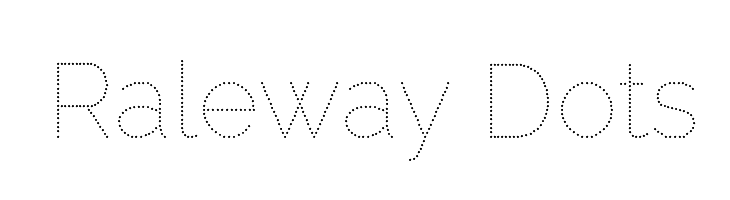 raleway dots font