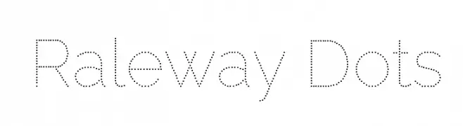 Raleway Dots  Frei Schriftart Herunterladen